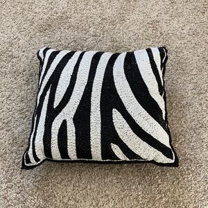 Beautiful, zebra sequin pillow, zebra pillow, accent pillows, African theme
